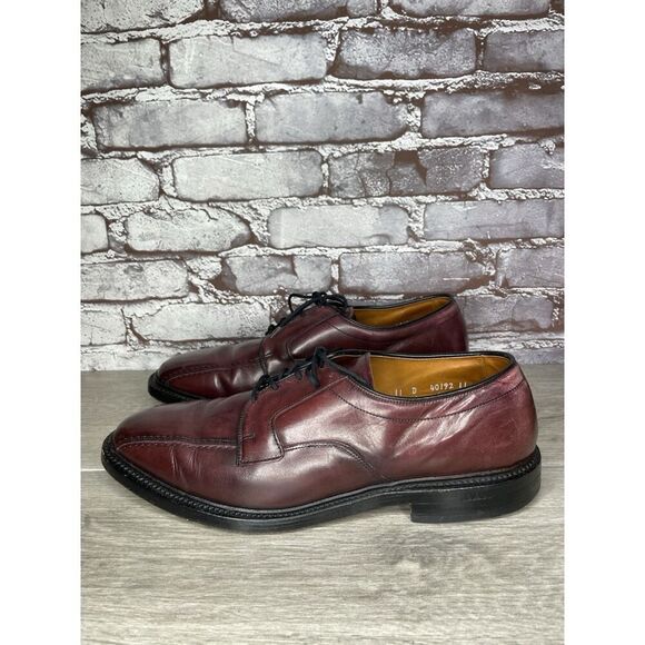 Allen Edmonds Hillcrest Brown Leather Bicycle Toe Lace Up Dress Shoes Men 11D US main image 16